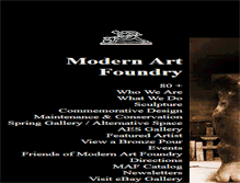 Tablet Screenshot of modernartfoundry.com